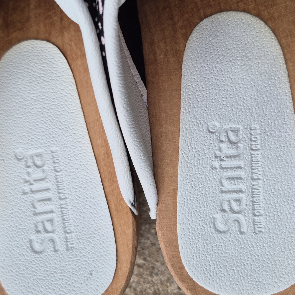 NEW Sanita Diala Black Suede Open Clogs - Picture 2 of 3